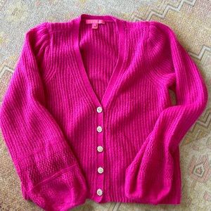 Lilly Pulitzer Pink Cardigan, Size L